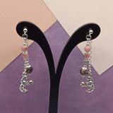 Rhodonite Cancer Zodiac Mullet Earrings