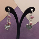 Imperial Jasper Musical Heart Mullet Earrings