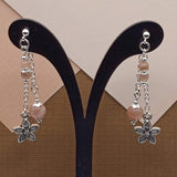 Sunstone Flower Mullet Earrings