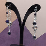 Purple Tigers Eye Mullet 2.0 Earrings