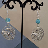 Larimar Dolphins Earrings