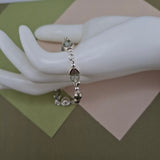 Ghost Quartz Chevron Bracelet