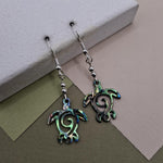 Abalone Turtle Earrings