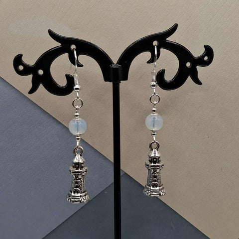 Moonstone Lighthouse Earrings