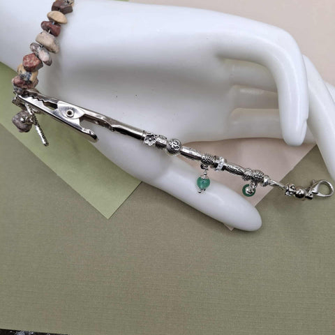 Green Striped Agate Bracelet Helper