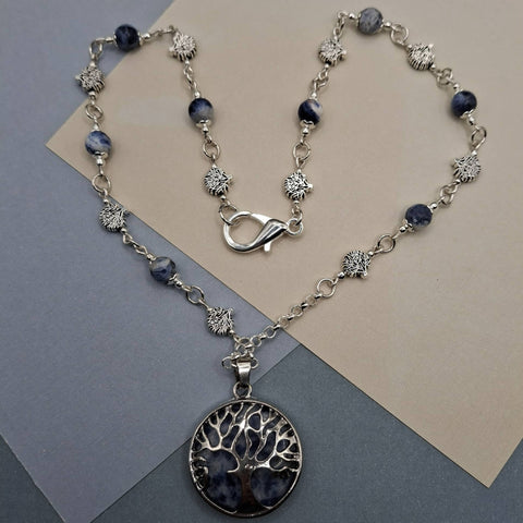 Sodalite Tree of Life Necklace