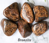 Bronzite Gingerbread Man Holiday Earrings