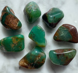 Chrysoprase Heart Boho Earrings