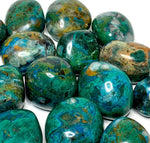 Chrysocolla Textured Heart Earrings