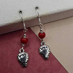 Coral Strawberry Earrings