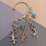 Blue Turquoise Southwest Earcuff