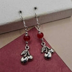Red Jade Cherry Earrings