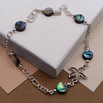 Abalone Shell Starfish Anklet