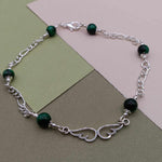 Green Tigers Eye Wing Anklet