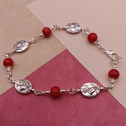 Coral Flower Bracelet