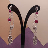 Fushia Tigers Eye Jellyfish Mullet 2.0 Earrings
