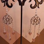 Sunstone Dream Catcher Earrings