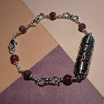 Purple Lepidolite Aromatherapy Swirl Bracelet