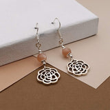 Sunstone Flower Earrings