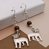 Bronzite Rottweiler Earrings