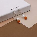 Orange Quartzite Earrings