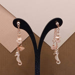 Sunstone Rose Gold Plated Seahorse Mullet Earrings