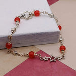 Red Jade Star Patriotic Bracelet