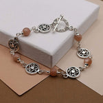 Sunstone Medallion Bracelet