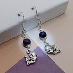 Amethyst Pieces Zodiac Earrings