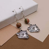Sale! Unakite Cheetah Earrings
