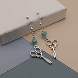 Larimar Scissor Earrings